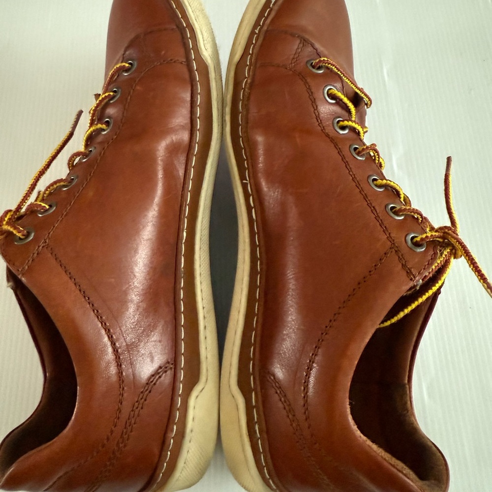 Allen Edmonds "PORTER‎ DERBY" Leather Sneakers 9 E Walnut DISCONTINUED (900) - Picture 5 of 9